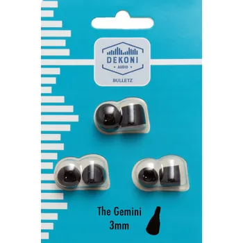 Sluchátka In-ear sluchátka Dekoni Audio The Gemini černé 6 kusů