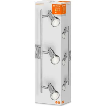 Lampička LEDVANCE Niclas LED reflektor, nikl, 3 plameny broušený nikl 3 x 2,6 W LED - Doprava zdarma