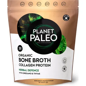 Bio Bone Broth Collagen Protein Herbal Defense 450g, Planet Paleo