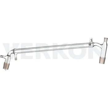 Nástavec destilační s chladičem dle Liebiga s vakuovým uzávěrem a s NZ pro teploměr, NZ jádro: 2x 29/32, NZ plášť pro teploměr: 14/23, Délka chladiče [mm]: 400