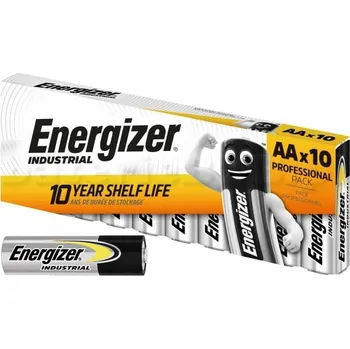 Článková baterie Alkalická baterie LR6 (AA) Energizer Industrial 1,5V krabička 10 ks