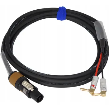 Audio kabel Kabel speakon - speakon Electric Sound Kabel s banánkovými konektory a speakon konektory, zahnuté, 1 m