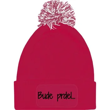 Čepice Kulich s potiskem Bude prdel černá verze