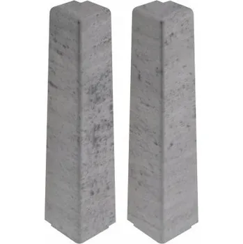 soklová lišta Vnější roh PVC 13 x 80, délka 2 cm, Greystone Mat