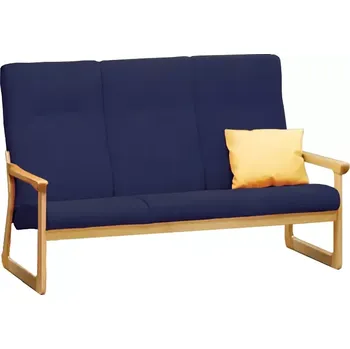 Sedací souprava BE - 3 trojkřeslo, koženka ROXA 5.55 - koženka tmavě modrá