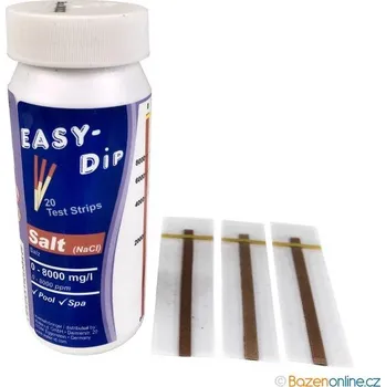 bazénový tester Proužkový tester Easy-Dip na sůl v bazénu