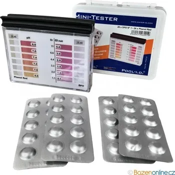 Bazénová chemie Tabletový mini-tester na pH a chlor v bazénu