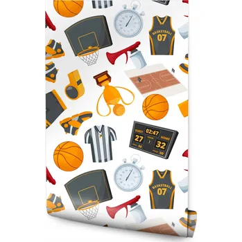 Fototapeta Dětská tapeta BASKETBAL Sport Míč Poháry