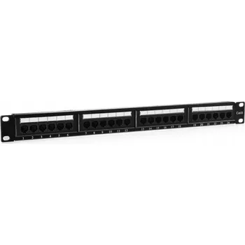 Patch panel EXTRALINK Patch panel CAT6 UTP, 24 portů