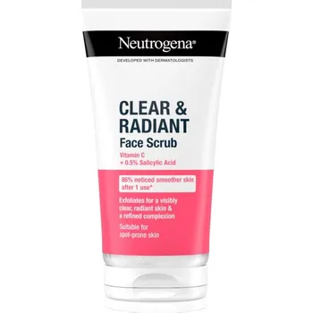 Přípravek na čištění pleti a oči Neutrogena Clear & Radiant peeling 150 ml