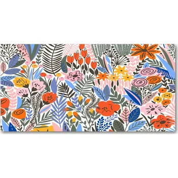 Obraz Kuchyňský panel Květinový vzor 140x70 cm + LEPIDLO