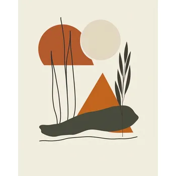 Plakát Plakát Béžový pohled bez rámu 60 x 80 cm