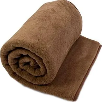 deka BabičkaOvečková.cz Deka / Přikrývka z velbloudí a ovčí vlny dvouvrstvá (oboustranná) hnědá, Velikost 180 x 200 cm