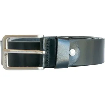 Opasek Pánský černý kožený opasek, šířka 38 mm, délka 170 cm