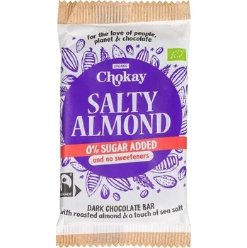 Čokoláda Chokay Čokoláda se slanými mandlemi 70 g bio