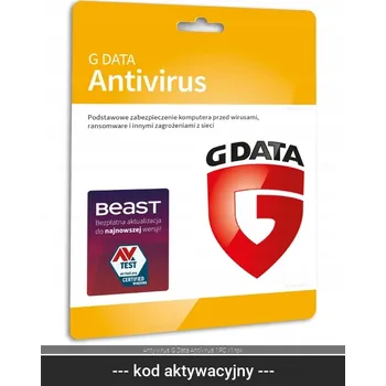 Software G Data Antivirus GData AntiVirus 2024, 1 zařízení / 12 měsíců, ESD (elektronická licence)