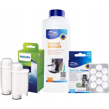 Příslušenství pro přípravu kávy Sada Philips - Intenza+ CA6702 2ks, Odvápňovač 500ml, Čisticí tablety Cleaneo 10 Ks