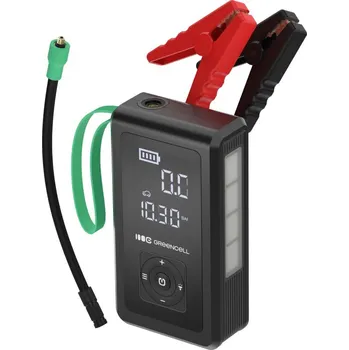 Powerbanka GreenCell Powerbanka, startovací booster, kompresor Green Cell PowerBoost Air Powerbanka, startovací booster a kompresor Green Cell PowerBoost Air. Kombinuje nabíjení zařízení, startování vozidel a i