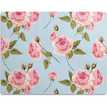 Obraz Podložka pod misku, voděodolná - Růže s listy, 90x60 cm