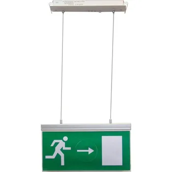 Nouzové osvětlení Tracon EXIT-03-J Nouzové LED svítidlo, se samolepícími piktogramy 230V, 50Hz, 18×LED, 3h, 3,6V / 900mAh, Ni-Cd (Tracon EXIT-03-J)