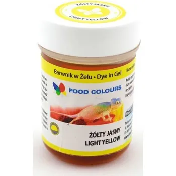 Food Colours gelová barva (Light Yellow) světle žlutá 35 g ▹