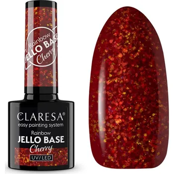 Lak na nehty Gel lak CLARESA® Rainbow Jello Base Cherry