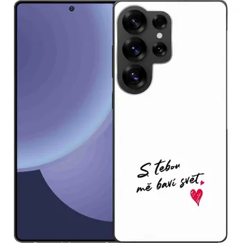 Pouzdro na mobilní telefon Gelový kryt mmCase na Samsung Galaxy S25 Ultra - zamilovaný text 1 bílé pozadí