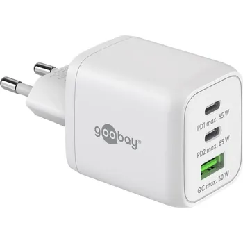 Elektrická zásuvka OEM Adaptér 230V na 2x USB-C a 1x USB-A PD (Quick charge) 65W, bílý ppadapter-155