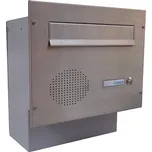 DOLS Poštovní schránka F-04 do sloupku s el. + čelní deska se zvonkem a HM URMET NEREZ