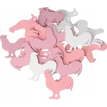 Obraz Dřevěný kohout 4,8 cm 12 ks