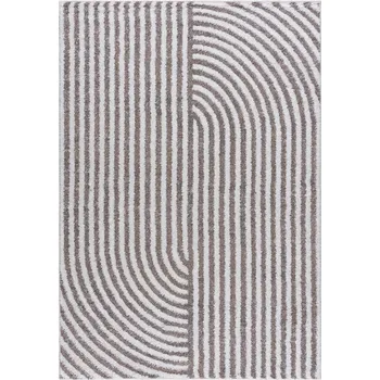 Koberec Moderní koberec Tahos - čáry 14 - béžový/hnědý Rozměr koberce: 120x170 cm