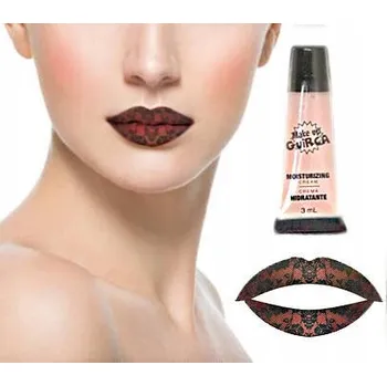 Odstranitelné tetování TETOVÁNÍ NA RTY KRAJKOVÉ + HYDRATAČNÍ BALZÁM