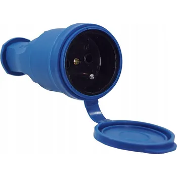 Elektrická zásuvka Hermetická Elektrická Zásuvka AD modrá