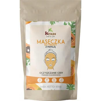 Pleťová maska Kvaas pleťová maska s papájou 100g