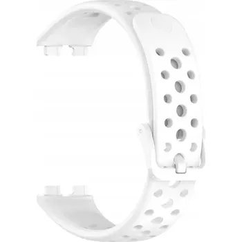 Příslušenství k chytrým hodinkám Silikonový sportovní řemínek pro Huawei Band 8 / Huawei Band 9 / Bílý