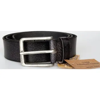 Opasek Pánský černý kožený opasek šířka 39 mm, délka 105 cm