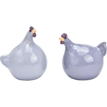 Velikonoční dekorace Keramická slepička LILAC CHICKEN fialová - více velikostí Velikost: M