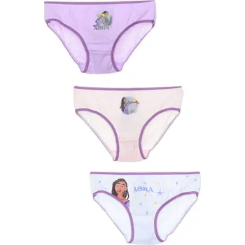 Sada 3 dívčích kalhotek Wish Asha - fialová/bílá/světle růžová Velikost: 126