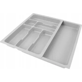 Příborník do zásuvky Organizér na příbory do zásuvky, výsuvný organizér od 400 do 600 mm, šedá