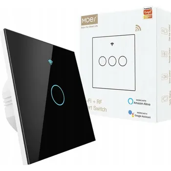 vypínač Vypínač Moes Černý WiFi