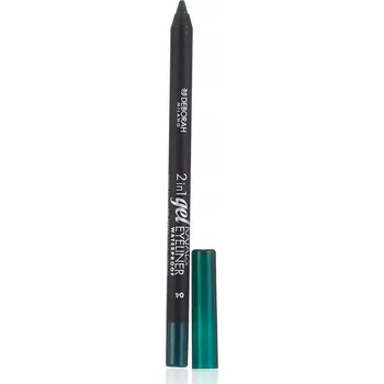 Oční linky Deborah Milano 2in1 Gel Kajal & Eyeliner voděodolná tužka na oči 04 Green 1