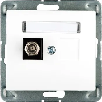 Elektrická zásuvka Anténní zásuvka nástěnná Polmark bílá