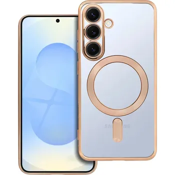 Pouzdro na mobilní telefon KRYT ELECTRO MAG COVER CASE COMPATIBLE WITH MAGSAFE SAMSUNG S25 PLUS GOLD