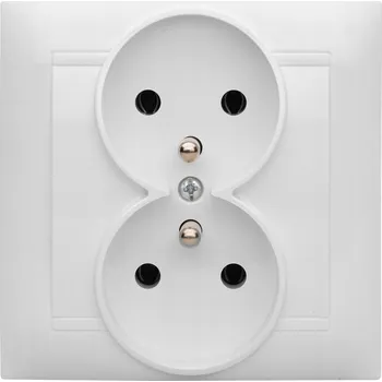 Elektrická zásuvka Bílá nástěnná Elektrická Zásuvka Polmark