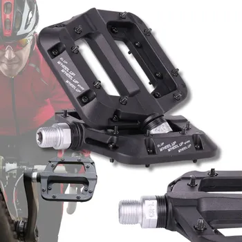 Pedál na kolo Platformové pedály Wheel-Up PLATFORMOVÉ PEDÁLY S PRŮMYSLOVÝMI LOŽISKY černé