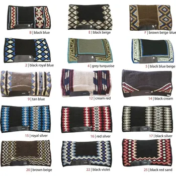 Westernová deka Lakota Navajo vlna hnědá/král.modrá