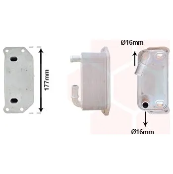 Chladič motoru Olejový chladič, motorový olej VAN WEZEL 59013708