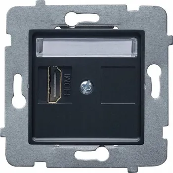 Elektrická zásuvka Zásuvka do zdi Polmark černá