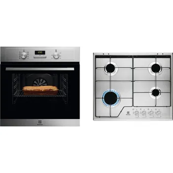 Vestavná trouba Electrolux EOF3H00BX + Electrolux KGS6424SX