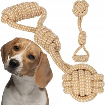 Hračka pro psa Přetahovadlo pro psa TradeMotion Přetahovadlo sznur dla psa 30cm beige